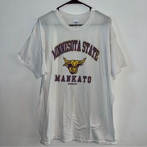 Gildan White Minnesota State University Mankato Tee Unisex sz XL